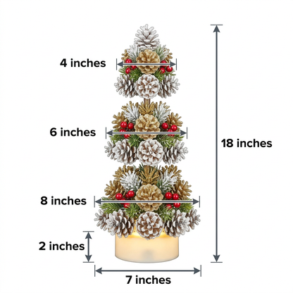 Size Chart - Product dimension measurement infographic with all measurements labeled